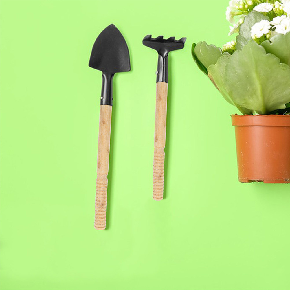 Gardening Tools Vegetables - 5 Adet Sağlam Ahşap Saplı Bahçe