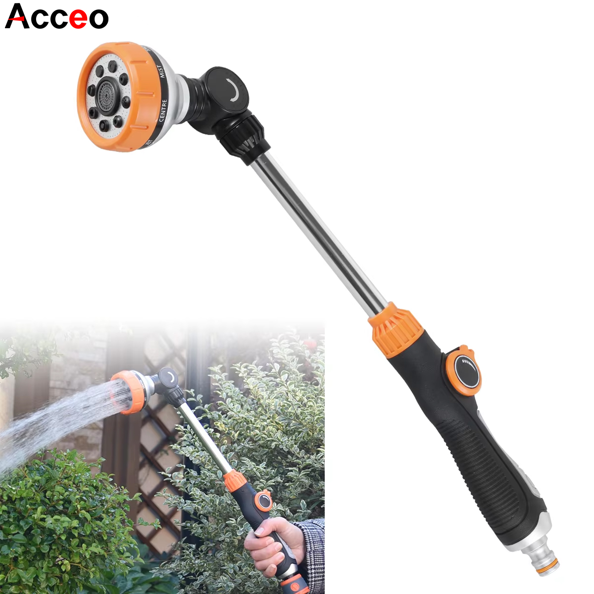 Garden Hose Nozzle - Çok Fonksiyonlu Bahçe Hortumu Püskürtücüsü 8