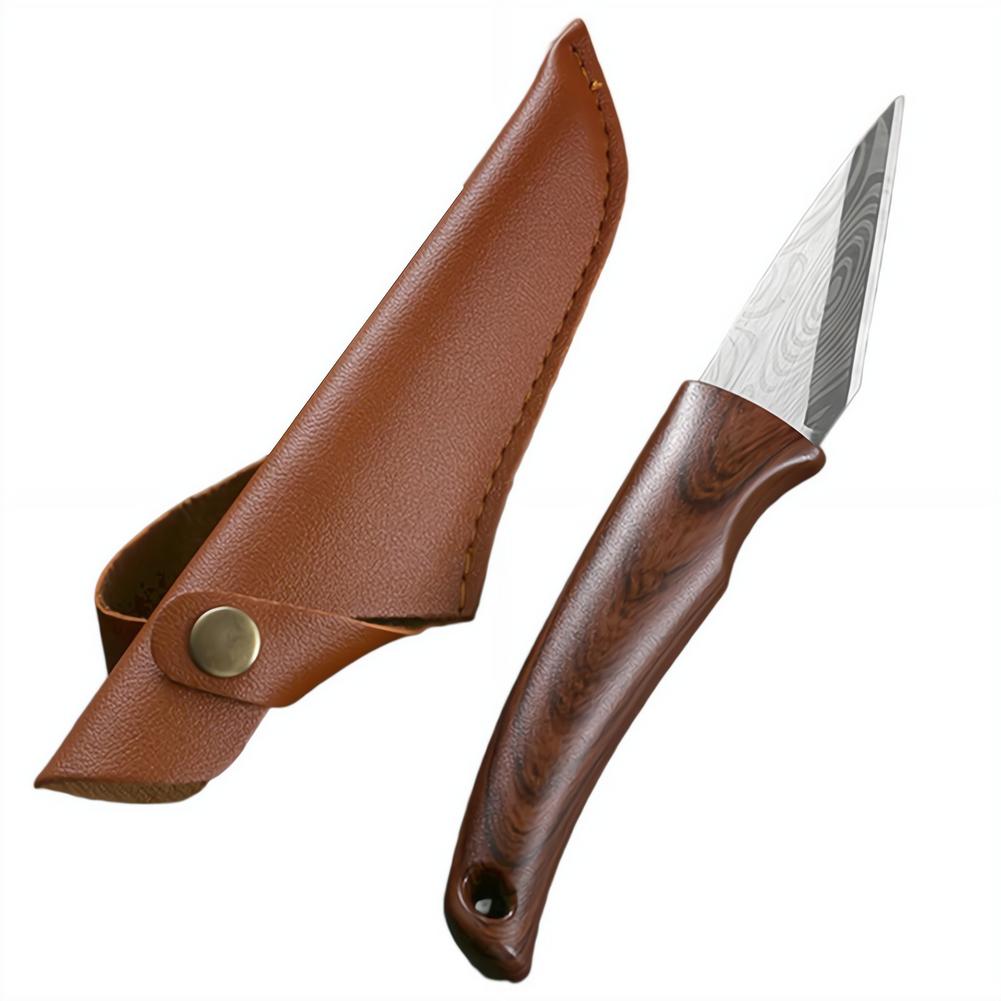 Gardening Tools For Beginners - Ahşap Saplı ve Deri Kılıflı Keskin