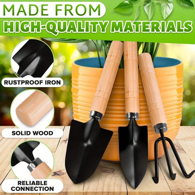 Gardening Tools Usa - 3 adet/1 takım Mini bahçe aletleri