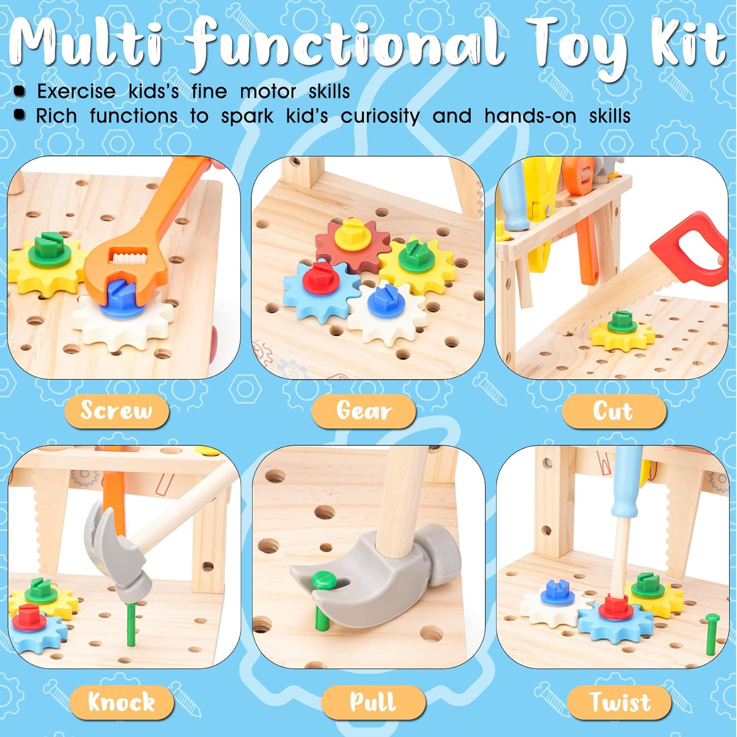 Çocuklar için Ahşap Alet Tezga - Gardening Tools For Toddlers incelemesi ve fiyatı