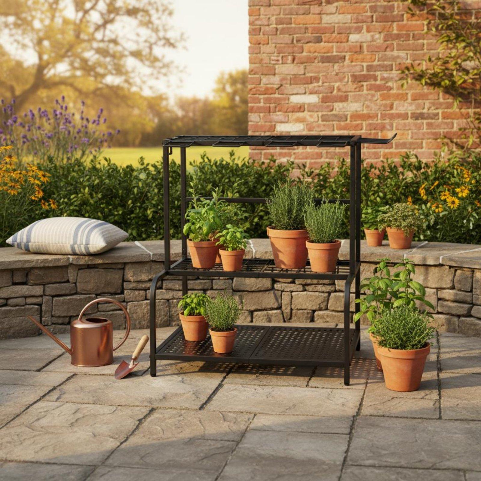 Metal Bahçe Alet Rafı Ayarlana - Gardening Tools Storage incelemesi ve fiyatı