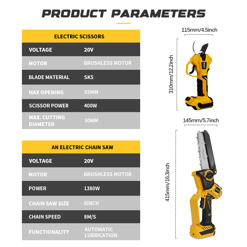 Fırçasız 6 İnç Elektrikli Test - Gardening Tools Usa incelemesi ve fiyatı