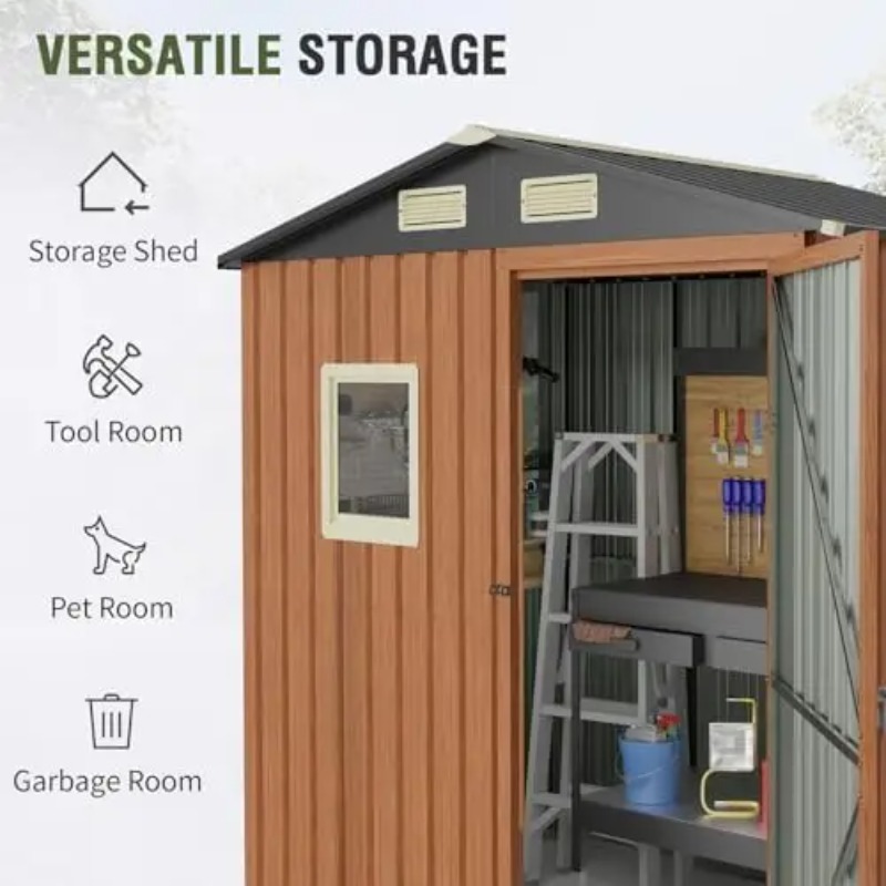 6x4 Ft Açık Hava Depolama Kulü - Gardening Tools Storage incelemesi ve fiyatı